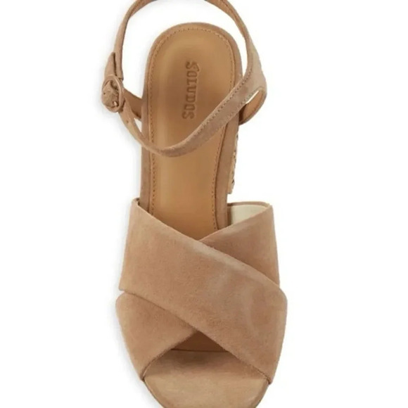 SOLUDOS OLIVIA SUEDE SANDALS SIZE 11 - Picture 4 of 5